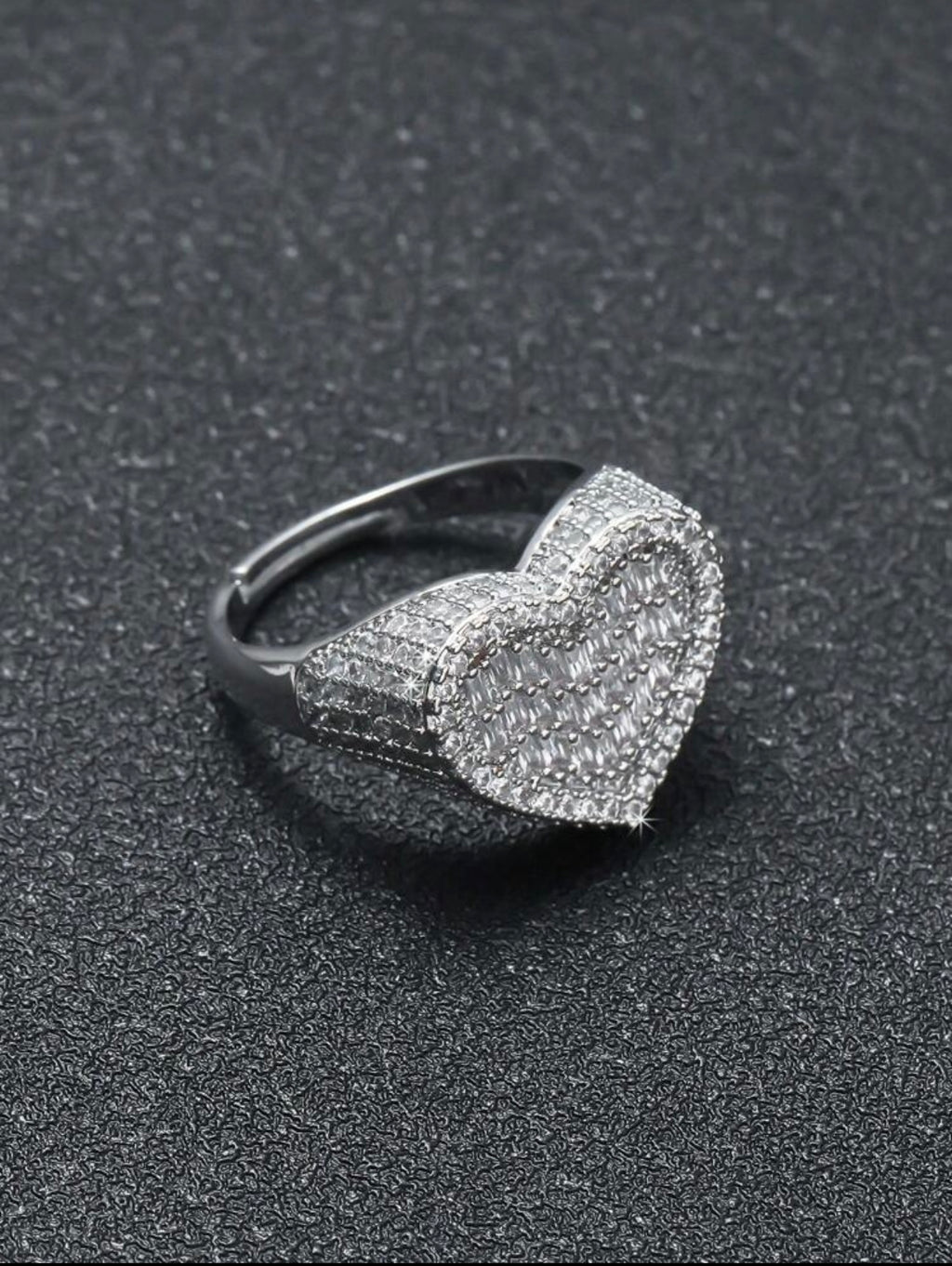 3D Heart Shaped Ring