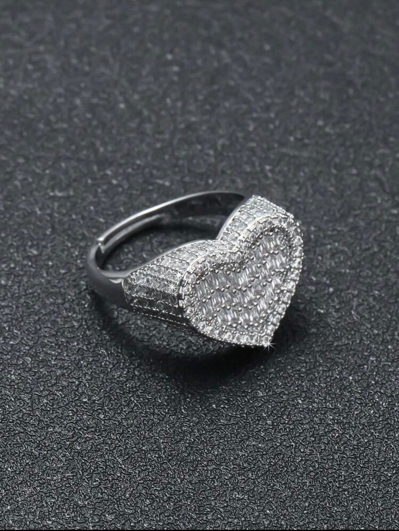 3D Heart Shaped Ring