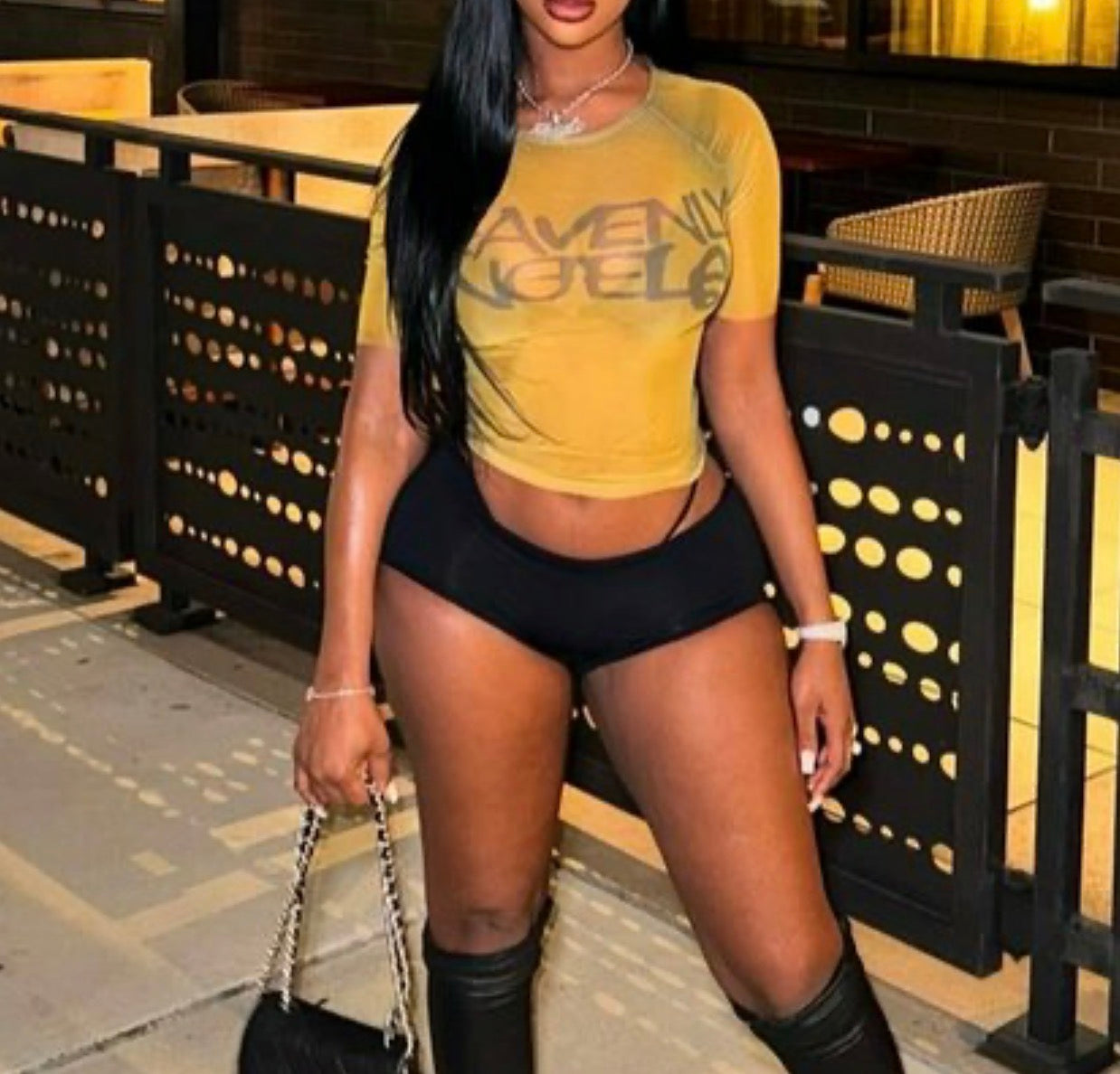Women’s sexy letter t-shirt