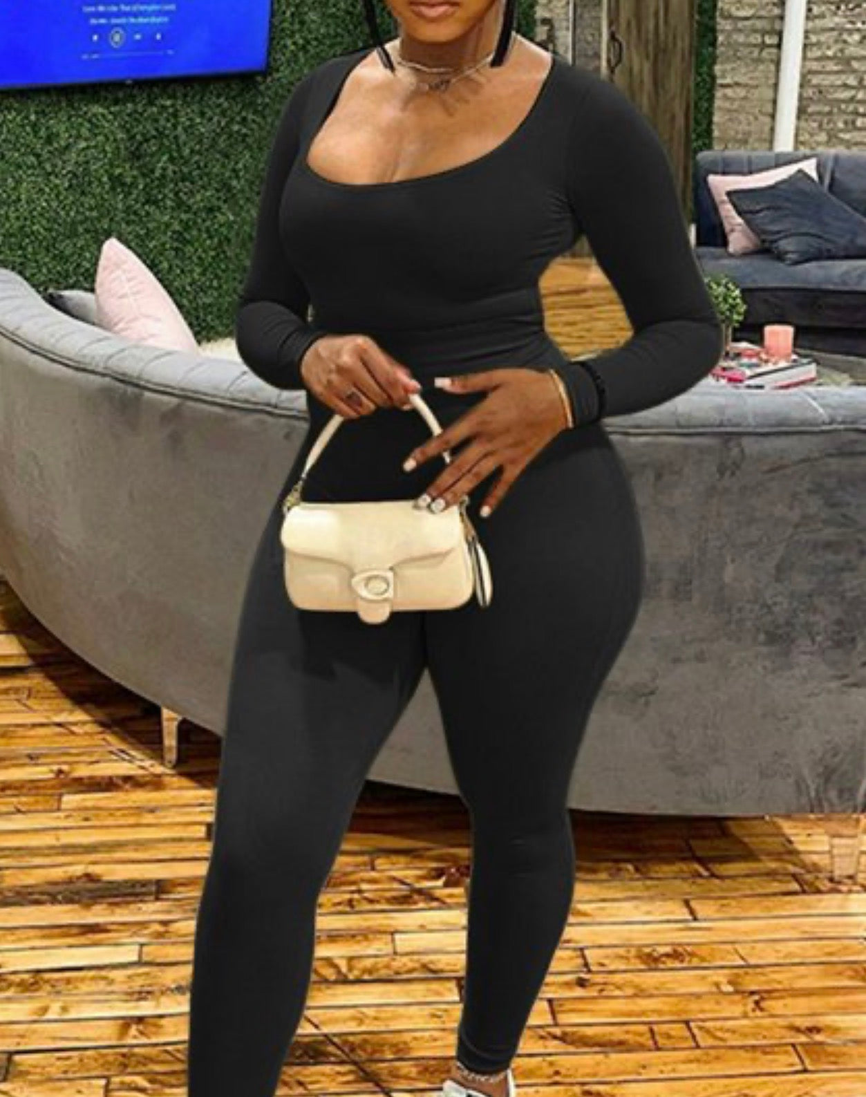 women’s fall two-piece casual solid color pants set