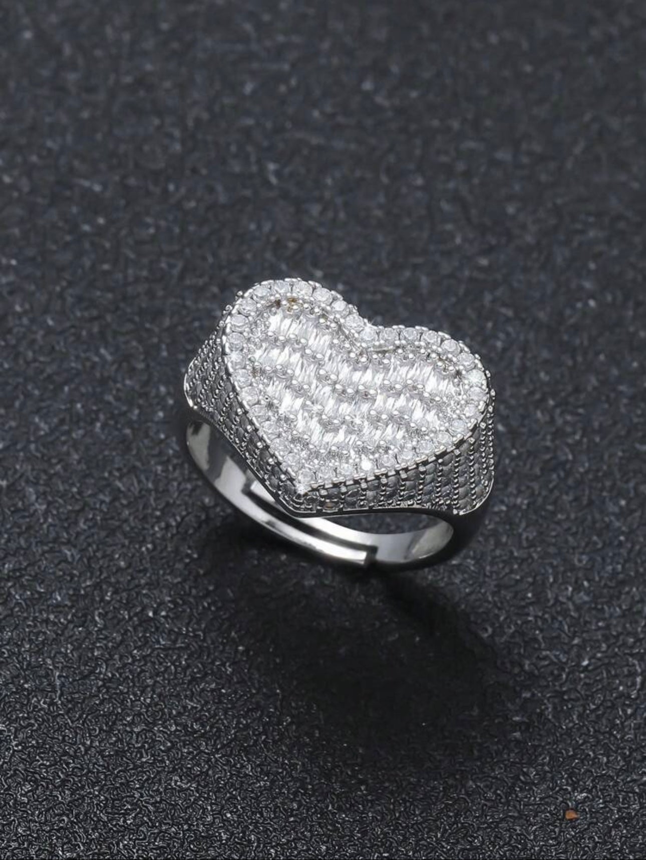 3D Heart Shaped Ring