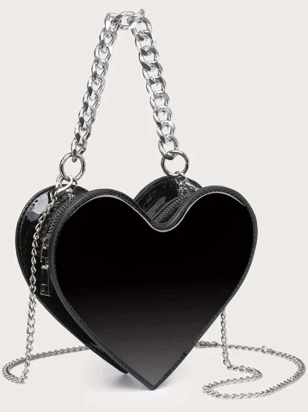 Mini heart design chain bag