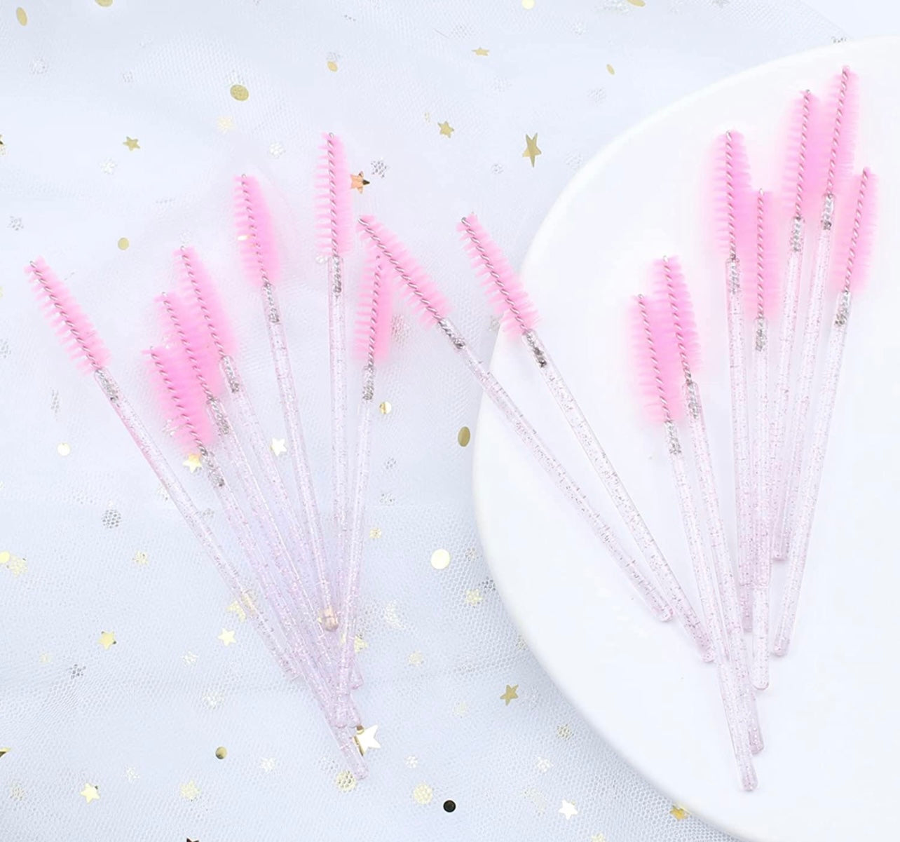 Crystal Pink disposable mascara eyelash wands