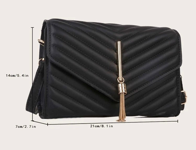 Tassey decor chevron square bag